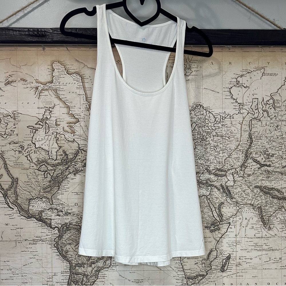Southern Tide Sleeveless Tank Top | White | Size M - Picture 2 of 7